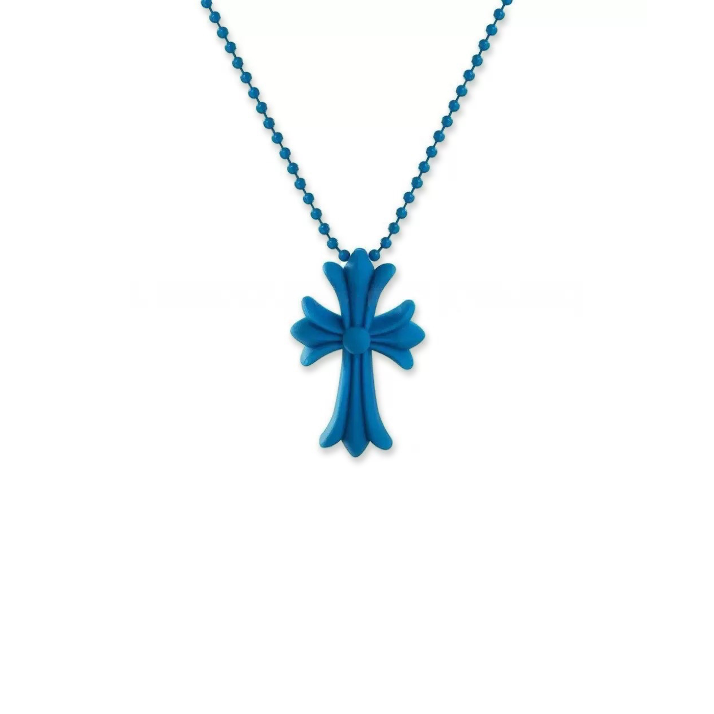 CHROME HEARTS SILICONE CROSS NECKLACE